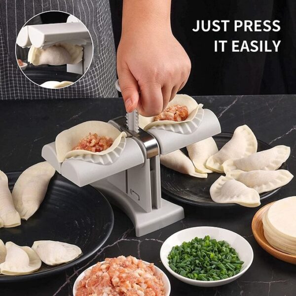Moule à Ravioli Automatique Double Tête – Acier Inoxydable 304 – Presse à Dumplings Facile et Rapide Moule à Ravioli Automatique Double Tête – Acier Inoxydable 304 – Presse à Dumplings Facile et Rapide