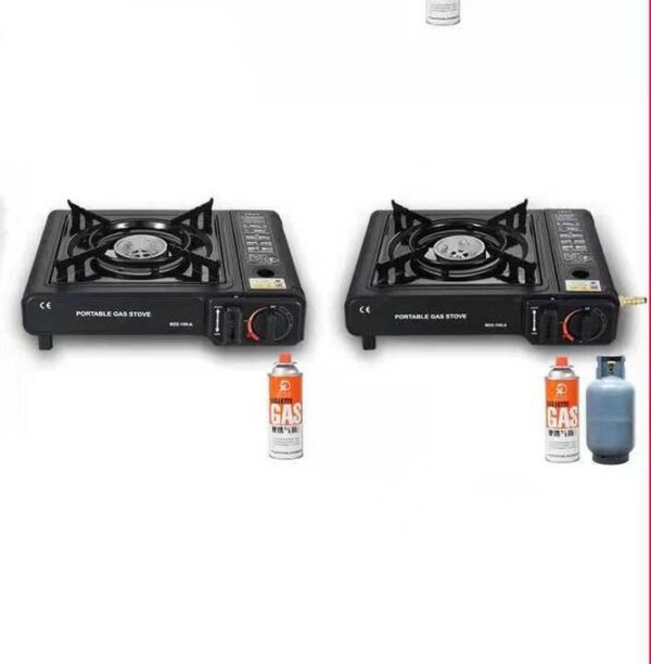 Réchaud à Gaz Portable à Cassette – Brûleur Simple – Usage Extérieur & Intérieur – 1,2 kg – Noir Réchaud à Gaz Portable à Cassette – Brûleur Simple – Usage Extérieur & Intérieur – 1,2 kg – Noir