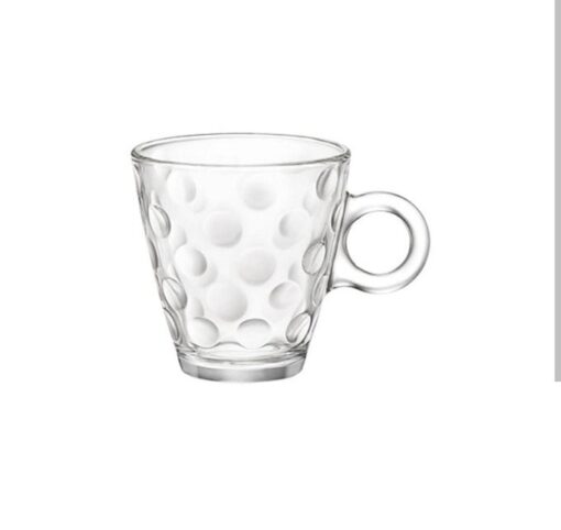 Lot de 6 Verres Café Touba – Design Traditionnel – Coloris Blanc Lot de 6 Verres Café Touba – Design Traditionnel – Coloris Blanc