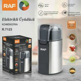RAF Moulin à Café Électrique Broyeur – 200W – Capacité 50g – Acier Inoxydable