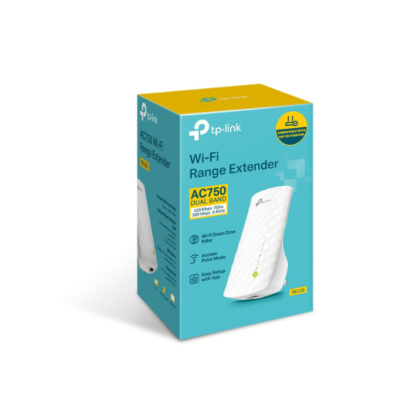 Répéteur WiFi TP-Link AC750 RE220 bi-bande- 750 Mbps Répéteur WiFi TP-Link AC750 RE220 bi-bande- 750 Mbps