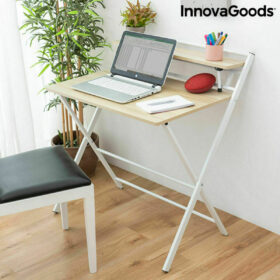 Bureau Pliable avec Étagère Tablezy Bois (Reconditionné B) – Image 4