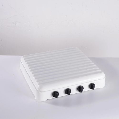 Sokany Cuisinière de Table à Gaz – 4 Feux – Portable – Extérieur & Intérieur – Blanc
