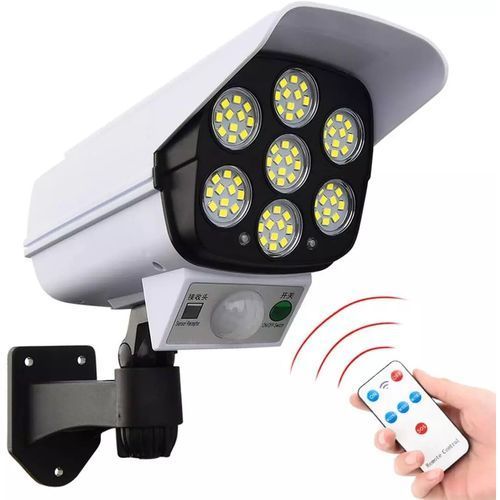 Lampe Solaire Extérieure LED avec Détecteur de Mouvement - Forme Caméra - Étanche et Écoénergétique Lampe Solaire Extérieure LED avec Détecteur de Mouvement - Forme Caméra - Étanche et Écoénergétique