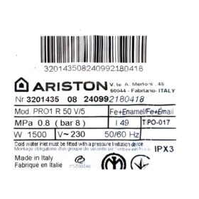 chauffe-eau électrique Ariston - 50L – Image 5