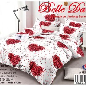 Lit Queen Size HALDEN Blanc - 6567115