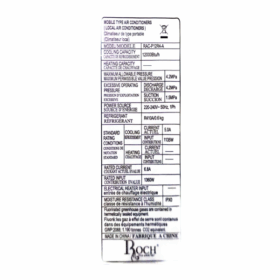 Climatiseur mobile Roch RAC-P12R4-A - 12000 BTU – Image 4