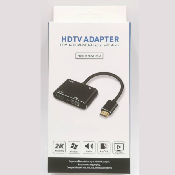 Convertisseur HDMI vers HDMI + VGA RS-HDHDVGA Convertisseur HDMI vers HDMI + VGA RS-HDHDVGA