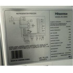 Réfrigérateur side by side HISENSE-RC-55WS4SA S/S 428L (INVERTER) – Image 3