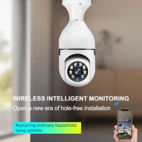 Caméra Ampoule WiFi 1080P - Caméra de Surveillance HD Sans Fil à Distance – Image 3