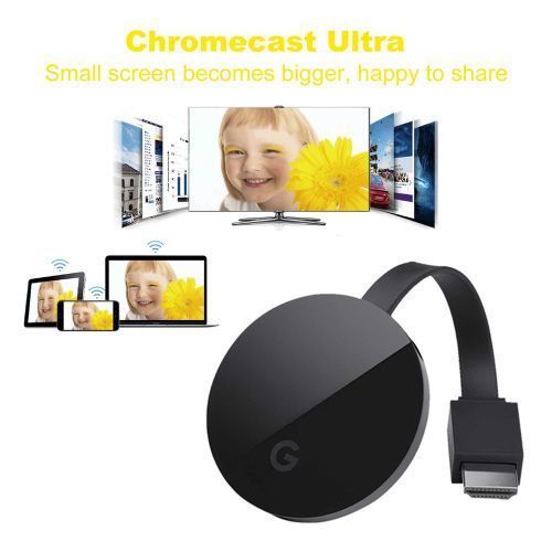 G5 Chromecast Ultra 4K – Lecteur de Streaming HDMI – Vidéo HD/4K – Noir