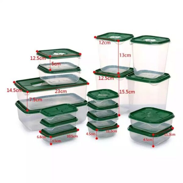 17 pièces boîte de rangement scellé a légumes 17 pièces boîte de rangement scellé a légumes