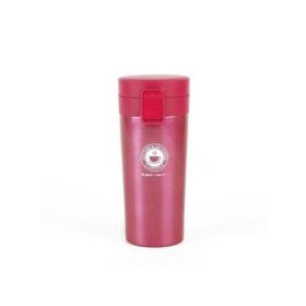 Thermos Mug Isotherme 24h – Acier Inoxydable 350ml – Étanche, Antidérapant & Résistant – Rose Fuchsia