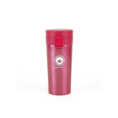 Thermos Mug Isotherme 24h – Acier Inoxydable 350ml – Étanche, Antidérapant & Résistant – Rose Fuchsia