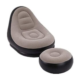 gonflable -paresseux canapé-lit siesta chaise longue avec repose-pieds + Gonfleur offert
