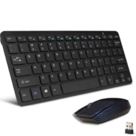 Ensemble Clavier + Souris Sans Fil 2.4GHz – Connexion Automatique – Noir – Compatible Windows & Android – Image 2