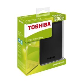Disque Dur Externe Toshiba 500Go USB 3.0 – Compact et Rapide – Couleur Noire – Image 1