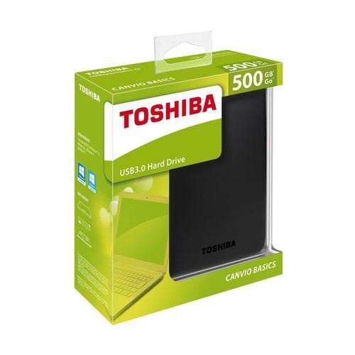 Disque Dur Externe Toshiba 500Go USB 3.0 – Compact et Rapide – Couleur Noire Disque Dur Externe Toshiba 500Go USB 3.0 – Compact et Rapide – Couleur Noire
