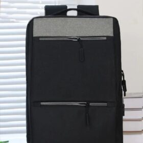 Sac à Dos Ordinateur 15 Pouces – Avec Port USB – Noir & Gris – Confort et Sécurité