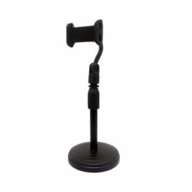 Support Téléphone de Bureau Universel – Réglable 360° – Antidérapant – Hauteur Ajustable jusqu’à 32 cm – Noir – Image 3