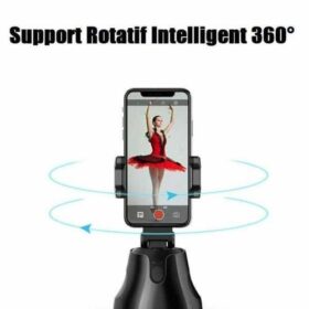 Support Smartphone Intelligent 360° – Suivi Automatique de Visage & Objets