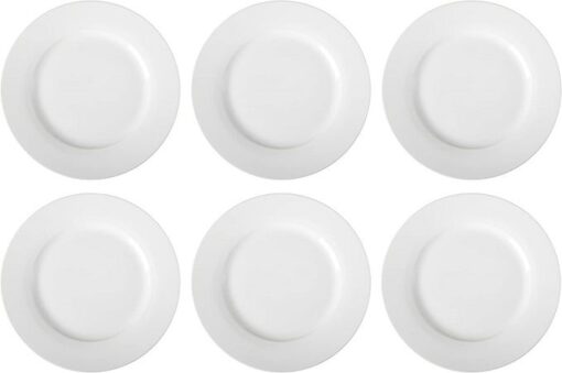 Lot de 6 Assiettes Plates en Porcelaine Blanche – 26,5 cm (10.5") – Élégantes & Résistantes Lot de 6 Assiettes Plates en Porcelaine Blanche – 26,5 cm (10.5") – Élégantes & Résistantes