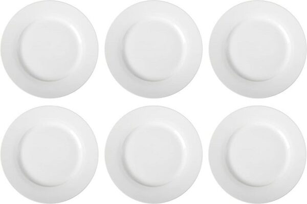Lot de 6 Assiettes Plates en Porcelaine Blanche – 26,5 cm (10.5") – Élégantes & Résistantes Lot de 6 Assiettes Plates en Porcelaine Blanche – 26,5 cm (10.5") – Élégantes & Résistantes