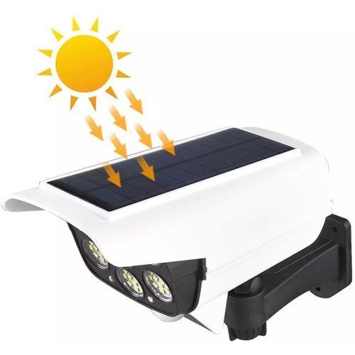 Lampe Solaire Extérieure LED avec Détecteur de Mouvement - Forme Caméra - Étanche et Écoénergétique Lampe Solaire Extérieure LED avec Détecteur de Mouvement - Forme Caméra - Étanche et Écoénergétique
