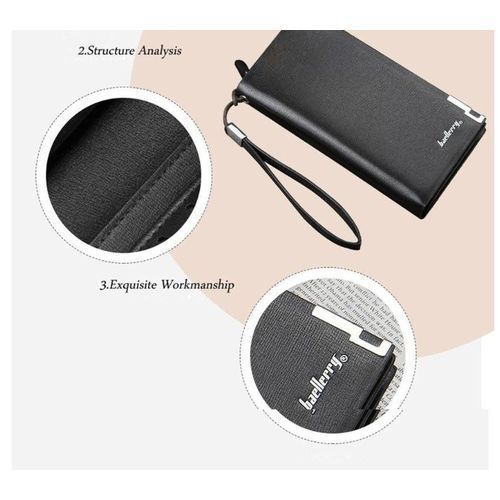 Baellerry Portefeuille Homme – Simili Cuir Noir – Compartiments Multiples Baellerry Portefeuille Homme – Simili Cuir Noir – Compartiments Multiples