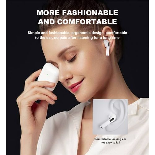 Écouteurs Sans Fil Pro5 Mini – Bluetooth Universel – Blanc – Boîtier de Recharge Inclus Écouteurs Sans Fil Pro5 Mini – Bluetooth Universel – Blanc – Boîtier de Recharge Inclus