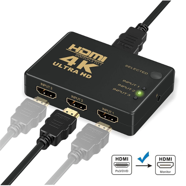 Switch HDMI 3 Ports RS-HDMI302 Switch HDMI 3 Ports RS-HDMI302