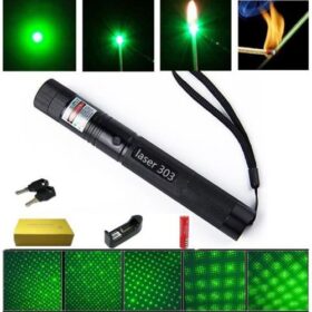 Pointeur Laser Vert Rechargeable – Portée Jusqu’à 5 km – 1mW
