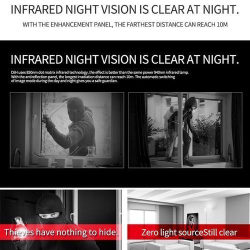 Lampe Caméra de Surveillance V380 – 1080P HD – Wifi – Vision 360° – Contrôle à Distance Lampe Caméra de Surveillance V380 – 1080P HD – Wifi – Vision 360° – Contrôle à Distance