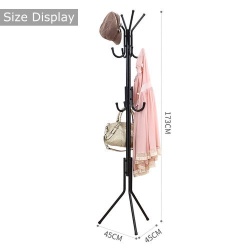 Portemanteau sur Pied en Acier - Organisateur Moderne pour Entrée ou Chambre Portemanteau sur Pied en Acier - Organisateur Moderne pour Entrée ou Chambre