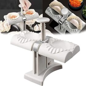 Moule à Ravioli Automatique Double Tête – Acier Inoxydable 304 – Presse à Dumplings Facile et Rapide