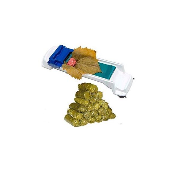 Machine Manuelle à Rouler les Nems – Feuilles de Chou & Raisin – Plastique Blanc Machine Manuelle à Rouler les Nems – Feuilles de Chou & Raisin – Plastique Blanc