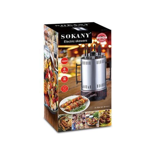 Machine à Brochettes Électriques Sokany – 1000 W – Préparation Facile et Rapide Machine à Brochettes Électriques Sokany – 1000 W – Préparation Facile et Rapide