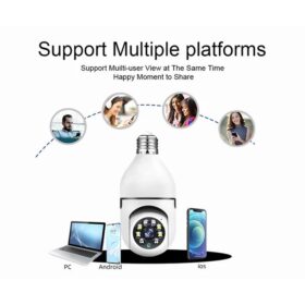 Caméra Ampoule WiFi 1080P - Caméra de Surveillance HD Sans Fil à Distance