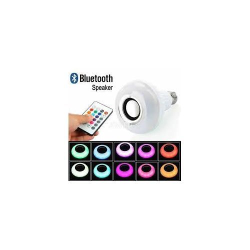 Ampoule LED RVB Bluetooth avec Haut-Parleur – Télécommande – Compatible iPhone/Android/PC – Douille E27 – Blanc Ampoule LED RVB Bluetooth avec Haut-Parleur – Télécommande – Compatible iPhone/Android/PC – Douille E27 – Blanc