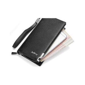 Baellerry Portefeuille Homme – Simili Cuir Noir – Compartiments Multiples