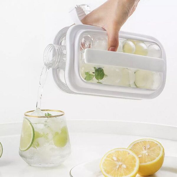 2 en 1 - Icebreaker Pop - Bouteille à 17 Glaçons + Bouteille d’Eau Froide – Sans BPA – Réutilisable – Blanc 2 en 1 - Icebreaker Pop - Bouteille à 17 Glaçons + Bouteille d’Eau Froide – Sans BPA – Réutilisable – Blanc