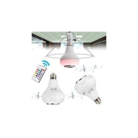 Ampoule LED RVB Bluetooth avec Haut-Parleur – Télécommande – Compatible iPhone/Android/PC – Douille E27 – Blanc – Image 3