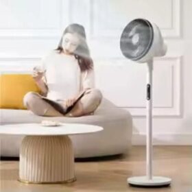 Ventilateur de Circulation d’Air Domestique – Télécommande – Tête Oscillante – 3 Vitesses – 40W – Airflux – Blanc – Image 5