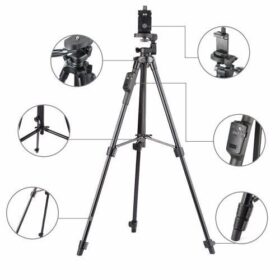 Trépied universel pour appareil photo et téléphone – Léger et pliable – Support vidéo/photo stable