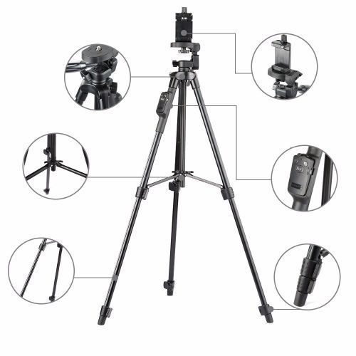 Trépied universel pour appareil photo et téléphone – Léger et pliable – Support vidéo/photo stable Trépied universel pour appareil photo et téléphone – Léger et pliable – Support vidéo/photo stable