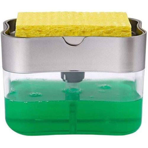 Pompe à Savon pour Vaisselle 2-en-1 avec Éponge – Distributeur Pratique et Économique – Chouette Et Utile Pompe à Savon pour Vaisselle 2-en-1 avec Éponge – Distributeur Pratique et Économique – Chouette Et Utile