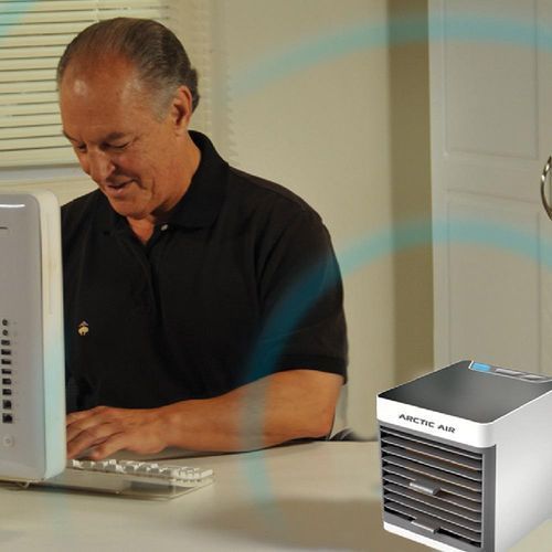 Mini Air Cooler Portable à Eau – Ventilateur de Refroidissement 3 en 1 – Blanc et Compact Mini Air Cooler Portable à Eau – Ventilateur de Refroidissement 3 en 1 – Blanc et Compact