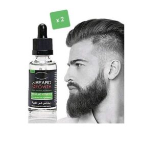 Lot de 2 Huiles Pousse Barbe – Croissance & Densité – 2 x 30 ml