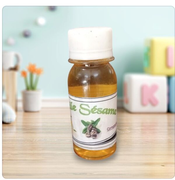 Huile de Sésame Pure 60ml – Hydratante, Apaisante & Antioxydante pour Peau et Soins Huile de Sésame Pure 60ml – Hydratante, Apaisante & Antioxydante pour Peau et Soins