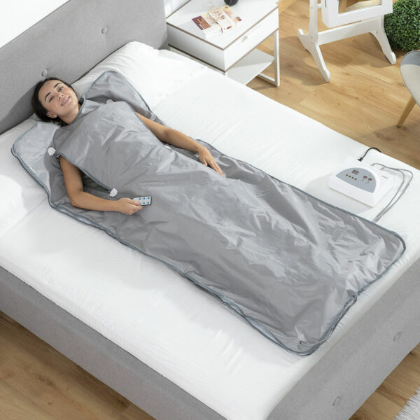 Couverture de Sauna à Chaleur Infrarouge Lointain Bedna InnovaGoods Gris (Reconditionné A) Couverture de Sauna à Chaleur Infrarouge Lointain Bedna InnovaGoods Gris (Reconditionné A)
